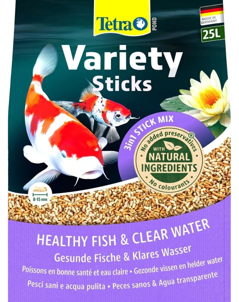 TETRA Pond Variety Stick 25 L Mangime per pesci da laghetto