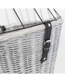 TRIXIE Cestino per bicicletta con griglia 35 × 49 × 55 cm