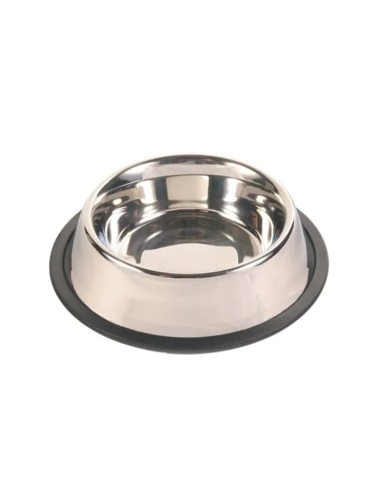 TRIXIE Ciotola antiscivolo in acciaio inox 0,45 l / 14 cm