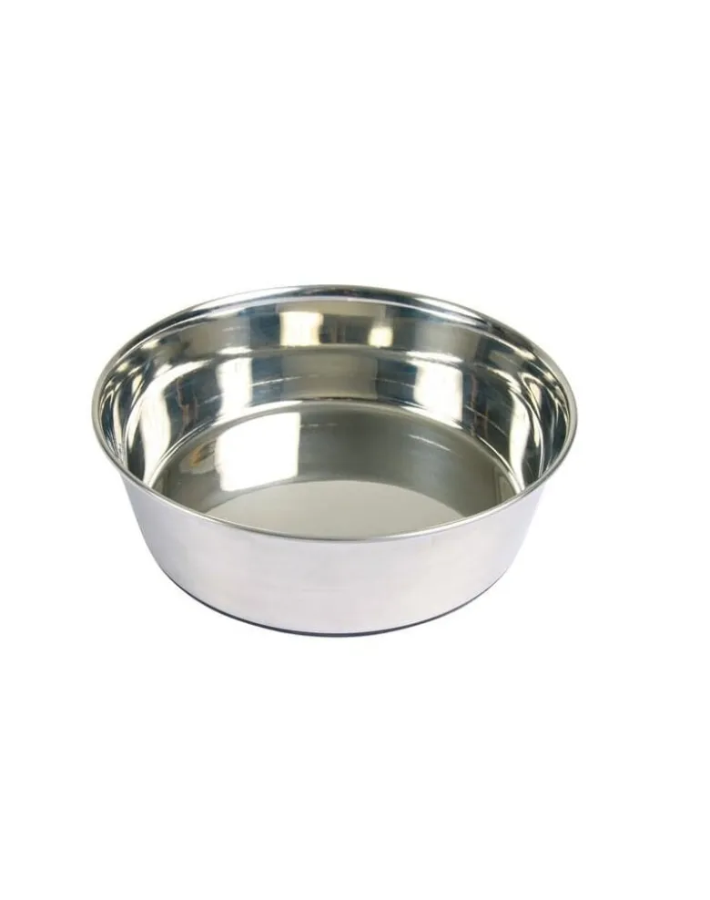 TRIXIE Ciotola in metallo con base in gomma 1,7 l/21 cm