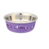 TRIXIE Ciotola in metallo con rivestimento in plastica 0,3 l / 12 cm