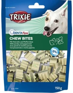 TRIXIE Denta Fun Chew Bites con prezzemolo e menta piperita 150 g