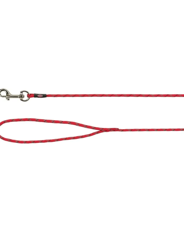 TRIXIE Junior Lunghina tonda per cuccioli XXS–XS: 8 m/ 4 mm rosso