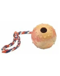 TRIXIE Palla in gomma naturale con corda 6cm/30cm