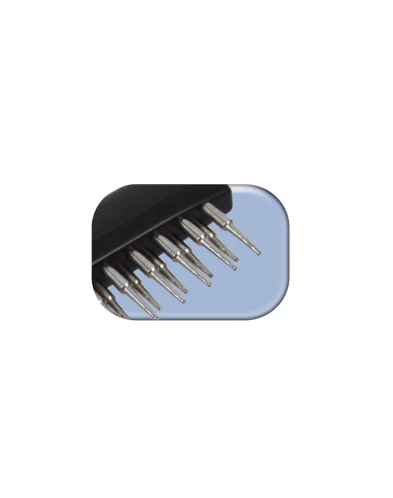 TRIXIE Pettine doppio in metallo per cani a pelo lungo 10 × 15 cm
