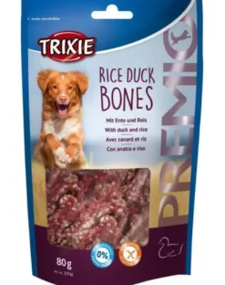 TRIXIE PREMIO Ossa con anatra e riso 80 g