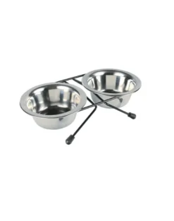 TRIXIE Supporto per ciotola 2 x 1,8 l
