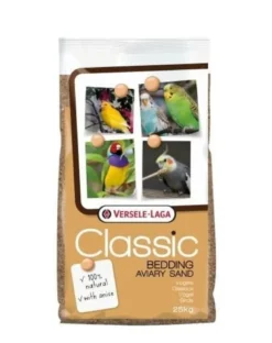 VERSELE-LAGA Classic Bedding Aviary Sand 25 kg Gusci di conchiglie marroni aromatizzate all'anice