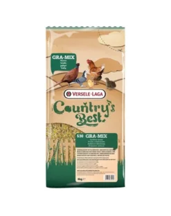 VERSELE-LAGA Country's Best Gra-Mix Ardennes 4kg miscela per pollame ornamentale con mais, semi di girasole e piselli