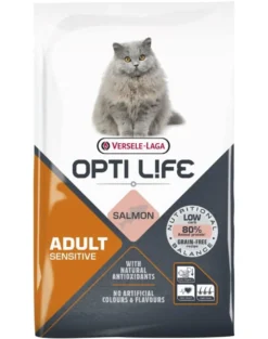 VERSELE-LAGA Opti Life Cat Adult Sensitive Salmon 7.5 kg per gatti adulti sensibili