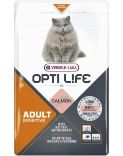 VERSELE-LAGA Opti Life Cat Adult Sensitive Salmon 1 kg per gatti adulti sensibili