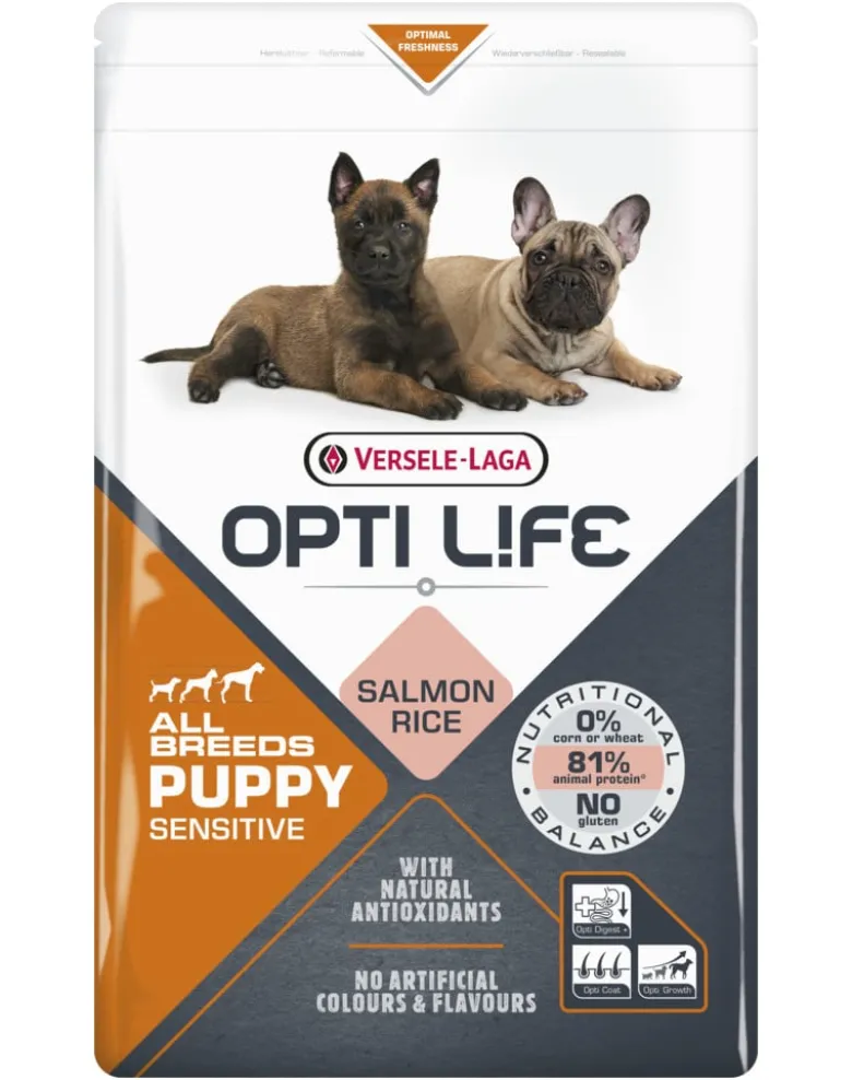 VERSELE-LAGA Opti Life Puppy Skin Care 12,5 kg al salmone per cuccioli con apparato digerente sensibile