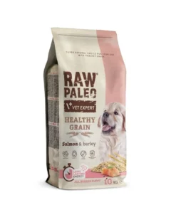 VETEXPERT RAW PALEO Heathy Grain Puppy Salmone 10kg con salmone per cuccioli
