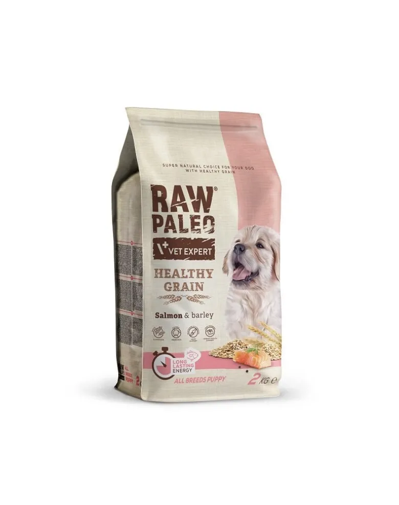 VETEXPERT RAW PALEO Heathy Grain Puppy Salmon 2kg con salmone per cuccioli