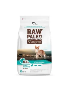 VETEXPERT Raw Paleo Sterilised Chicken&Tuna&Salmon per gatti sterilizzati 6kg