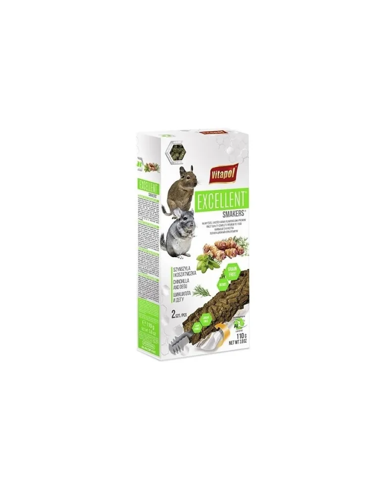 VITAPOL Smakers Excellent per cincillà e succiacapre 2 pezzi 110 g