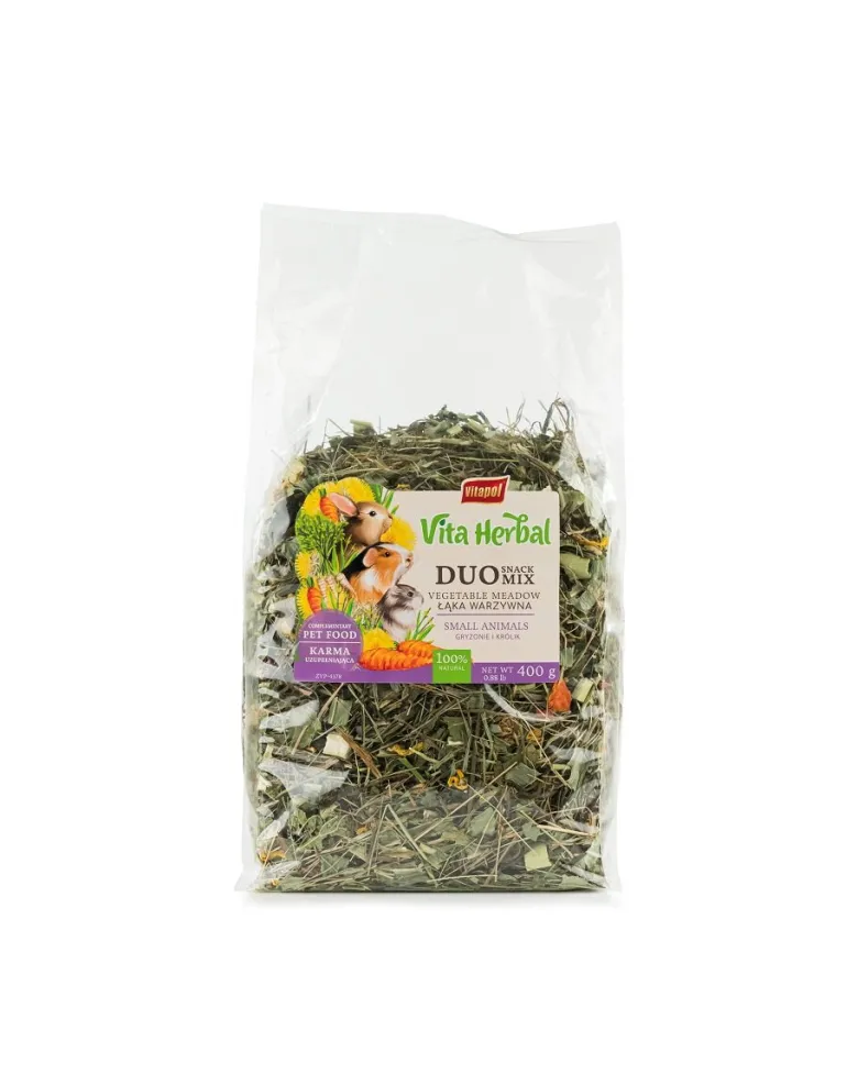 VITAPOL Vita Herbal Duo Snack prato vegetale per roditori e conigli 400 g