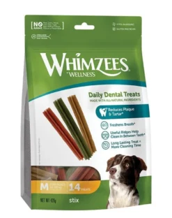 WHIMZEES Stix Bastoncini dentali naturali M 14 pezzi