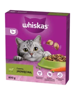 WHISKAS Adult con deliziosa carne di agnello 800 g cibo secco per gatti