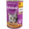WHISKAS Adult 400g - Alimento umido completo per gatti adulti, pezzi di pollo in gelatina