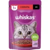 WHISKAS Adult in bustina 85g Alimento umido con manzo in salsa per gatti adulti