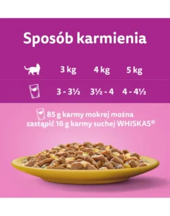 WHISKAS Adult in bustina 85g Alimento umido con pollo in gelatina per gatti adulti
