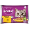 WHISKAS Adult in bustina 4x85g cibo umido con pollo e tacchino in gelatina per gatti adulti