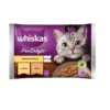 WHISKAS Adult in bustina 4x85g cibo umido in gelatina con pollo e tacchino per gatti adulti