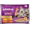 WHISKAS Adult in bustina 4x85g Variazioni cremose di cibo umido per gatti adulti in salsa con: pollo e verdure, agnello e tacchino