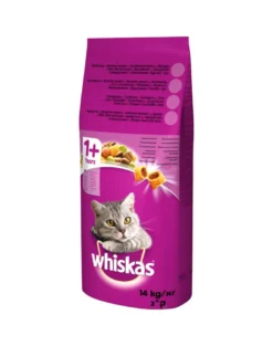 WHISKAS Adult 14kg con manzo e verdure + WHISKAS Adult 14kg con tonno e verdure