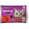 WHISKAS Adult Pasti Classici 4x85g Bocconcini con pollo e manzo in salsa