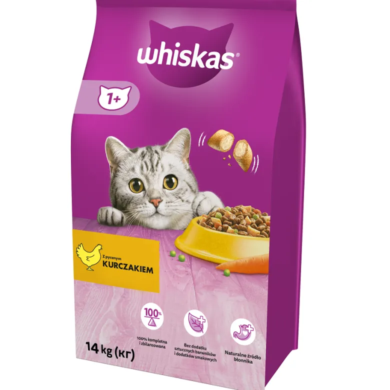 WHISKAS Adult 1+ Pollo 2x14kg