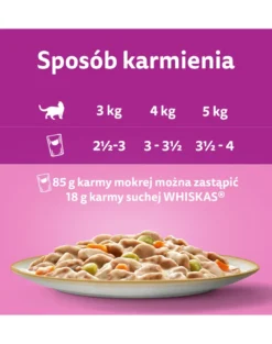 WHISKAS Adult Tasty Mix 12x85g Variazioni cremose con pollo e verdure, agnello e tacchino in salsa