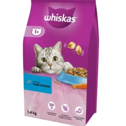 WHISKAS Adult 6x1,4 kg alimento secco completo per gatti adulti con tonno