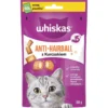 WHISKAS Anti Hairball 50g snack contro boli di pelo per gatti adulti