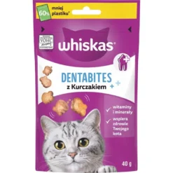 WHISKAS Dentabites 6x40g snack per la salute dentale per gatti adulti