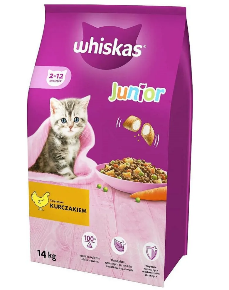 WHISKAS Junior Con Pollo 14kg