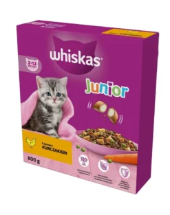 WHISKAS Junior 800g Alimento secco completo per gattini con delizioso pollo
