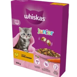 WHISKAS Junior 6x300g alimento secco completo con delizioso pollo per gattini