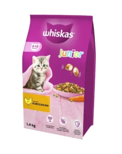 WHISKAS Junior 6x1,4kg alimento secco completo con pollo per gattini