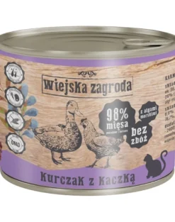WIEJSKA ZAGRODA Adult Pollo con anatra cibo umido per gatti 200 g
