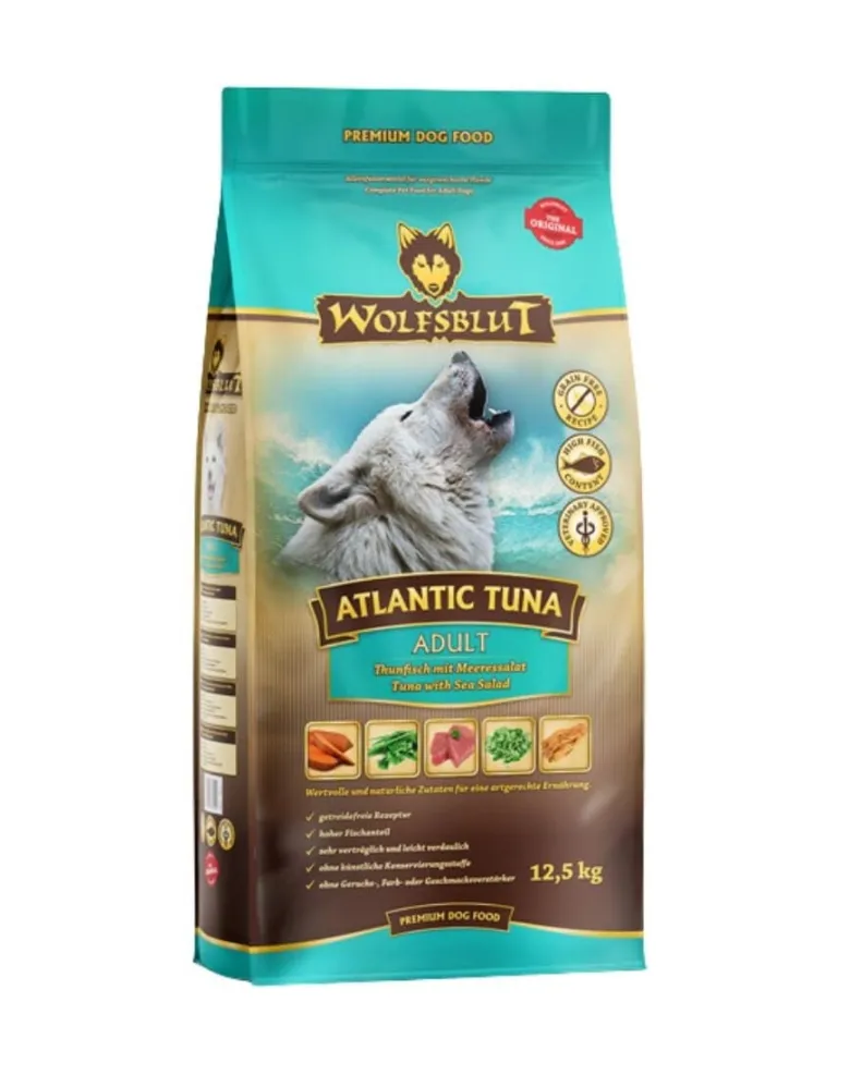WOLFSBLUT Atlantic Tuna Adult Alimento secco per cani adulti con tonno e insalata di mare 12,5 kg