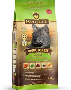 WOLFSBLUT Dark Forest Adult per cani con carne di cervo e patate dolci 12,5 kg