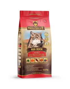 WOLFSBLUT Red Rock Adult per cani allergici con carne di canguro e zucca 12,5 kg