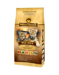 WOLFSBLUT Wild Duck Puppy per cuccioli con anatra e patate 12,5 kg