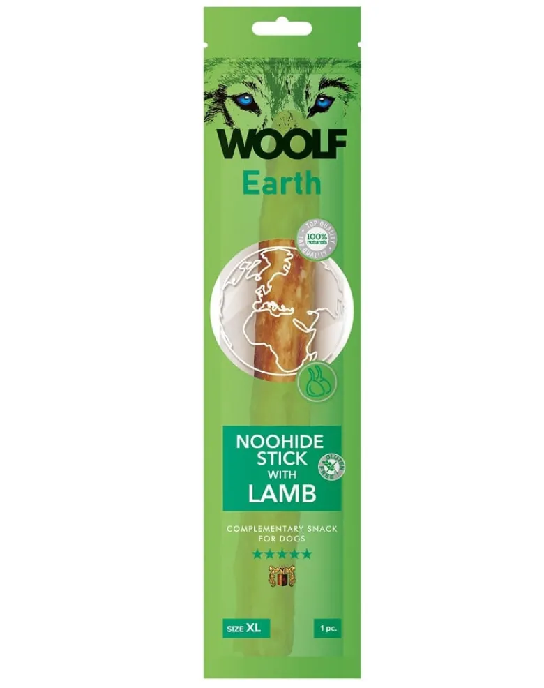 WOOLF Earth Noohide Stick with Lamb XL 85g bastoncino di agnello