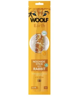 WOOLF Earth Noohide Stick with Rabbit XL 85g bastoncino di coniglio