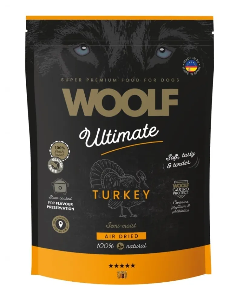 WOOLF Ultimate Soft Adult Dog Turkey 1 kg alimento senza cereali semi-umido con tacchino per cani
