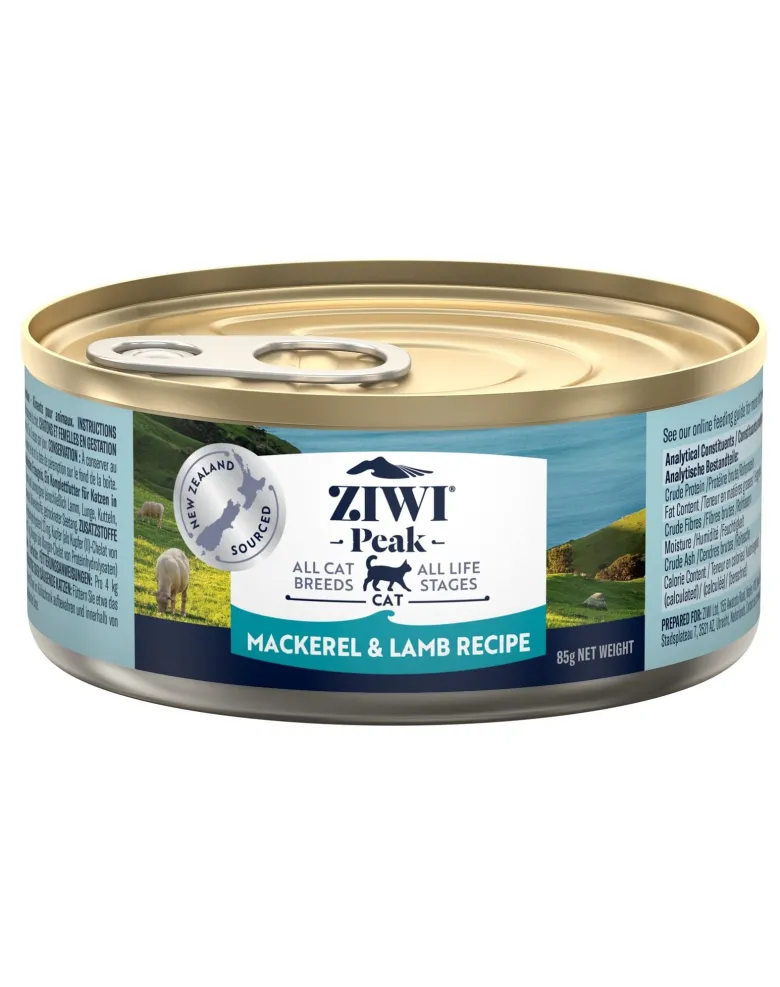 ZIWIPEAK Cat Mackerel&Lamb Sgombro e agnello 6x85 g