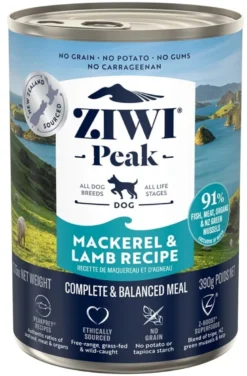 ZIWIPEAK Dog Mackerel&Lamb Sgombro e agnello 6x390 g